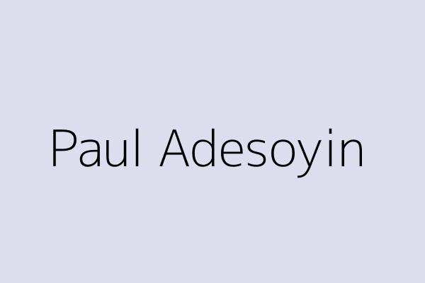 Paul Adesoyin 